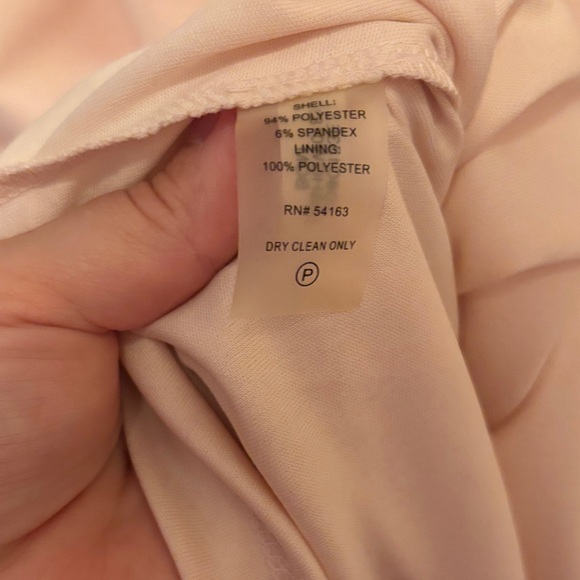 Calvin Klein Blush Long Sleeve Dress - Picture 3 of 7